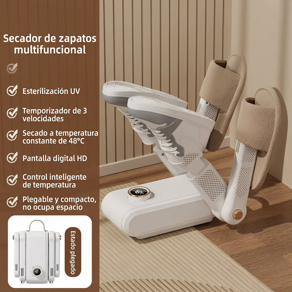 Secador de Zapatos Eléctrico, Modelos de 2 y 4 Brazos
