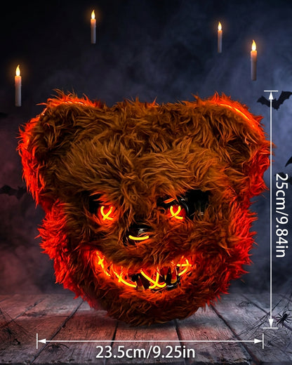 Máscara de Halloween de Conejo u Oso para Fiestas y Disfraces