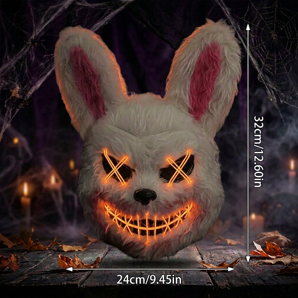 Máscara de Halloween de Conejo u Oso para Fiestas y Disfraces
