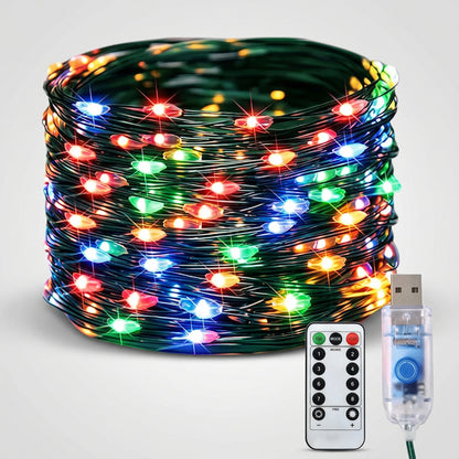 Guirnalda de Luces LED de Cable de Cobre USB, 8 Modos