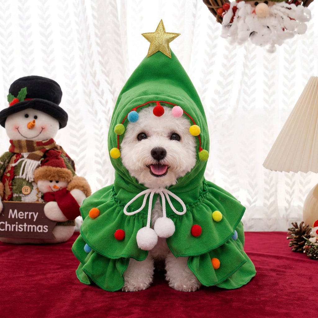 Sudadera Navideña con Capucha para Perros