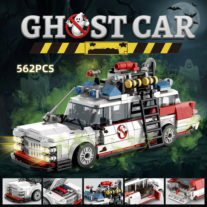 Coche de Carreras Fantasma de Bloques de Construcción, 562 Piezas